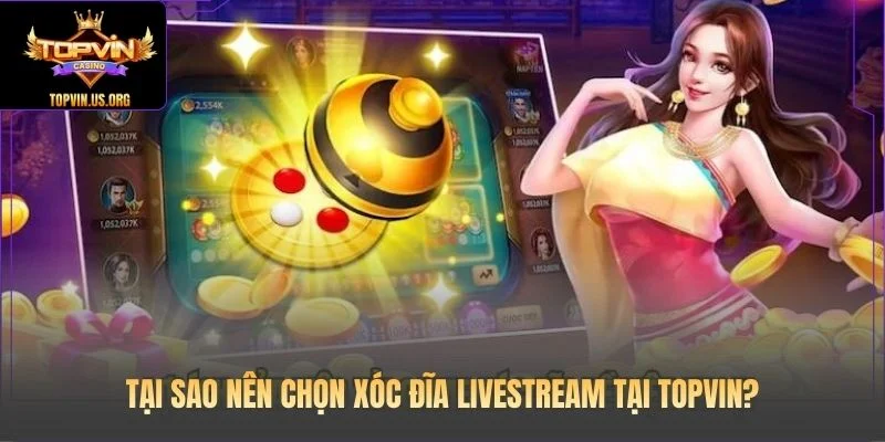 Tại sao nên chọn xóc đĩa livestream tại Topvin?